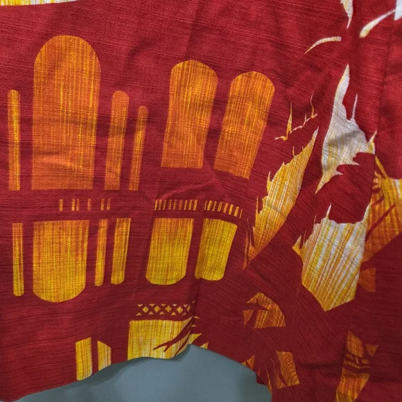 Vintage 70s Hukilau Fashions Elegant Red Halter Dress Art To Wear‎ Size XS Rare - Picture 11 of 16